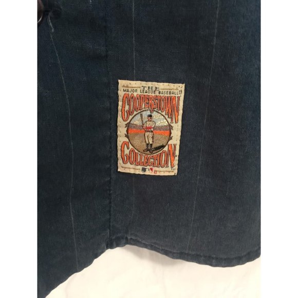 Retro Chicago Cubs Baseball Jersey Men's Blue Large Copperstown Collection - Picture 7 of 7